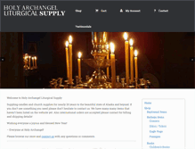 Tablet Screenshot of holyarchangelcandles.com